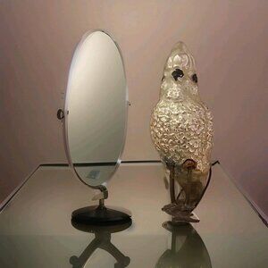 1900s Antique Large German Clip On Bird / Cockatiel Christmas Ornament RARE